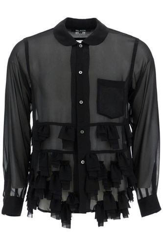 Georgette Blouse With Ruffles - Black Comme des Garçons - Modalova