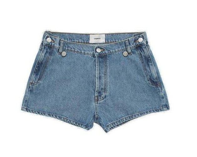 Button Detailed Denim Shorts - Coperni - Modalova