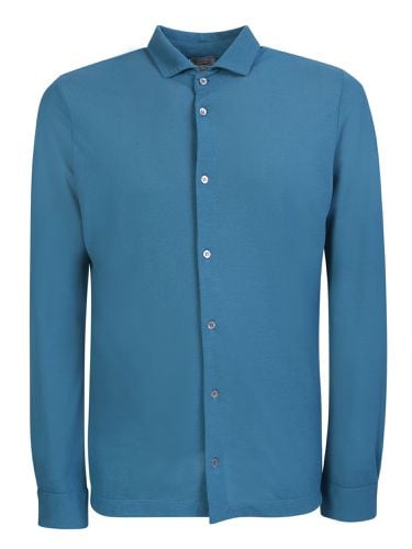 Zanone Teal Cotton Shirt - Zanone - Modalova