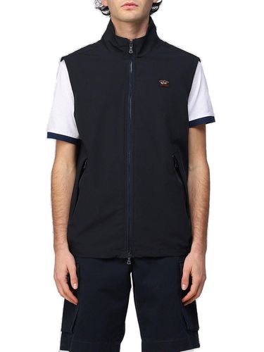 Logo Patch Zipped Gilet - Paul & Shark - Modalova