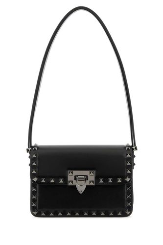 Black Leather Rockstud23 Shoulder Bagâ - Valentino Garavani - Modalova