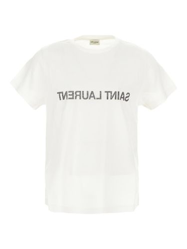 Saint Laurent Logo Print T-shirt - Saint Laurent - Modalova