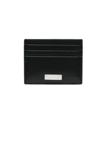 Ferragamo Black Calf Leather Wallet - Ferragamo - Modalova