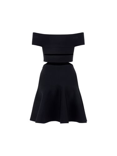 Cut-out Detail Off-shoulder Flare Dress - Alexander McQueen - Modalova