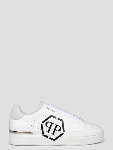 Hexagon Lo-top Leather Sneakers - Philipp Plein - Modalova