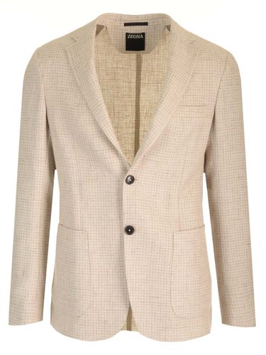 Zegna Linen And Cotton Shirt Blazer - Zegna - Modalova