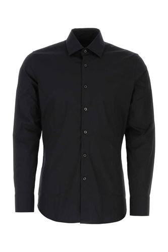 Prada Black Poplin Shirt - Prada - Modalova