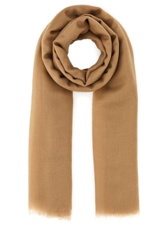 Ferragamo Camel Cashmere Scarf - Ferragamo - Modalova