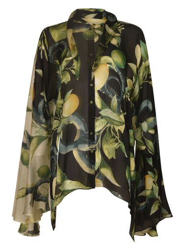 Printed Oversized Blouse - Roberto Cavalli - Modalova