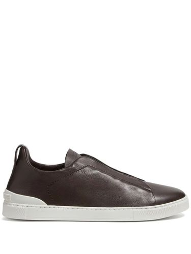 Triple Stitch Secondskin Sneakers In Dark - Zegna - Modalova