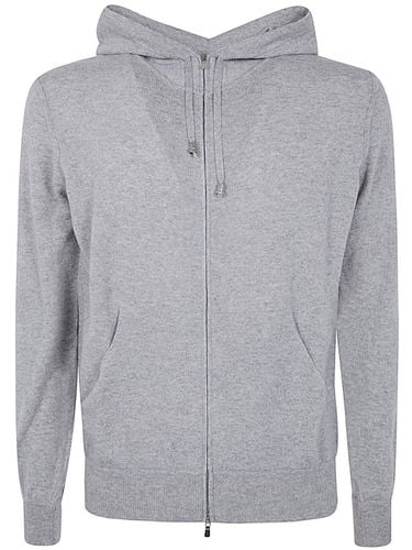 Long Sleeves Cashmere Wool Full Zip Hoodie - Filippo De Laurentiis - Modalova