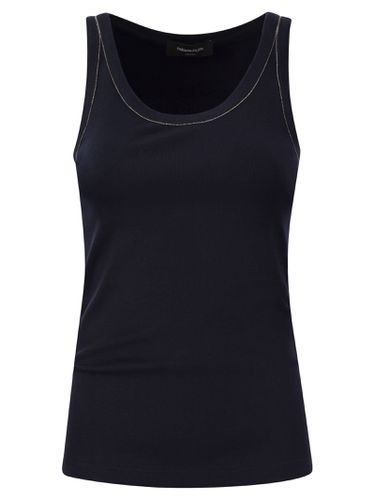 Ribbed Jersey Tank Top - Fabiana Filippi - Modalova