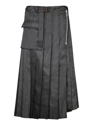 Sacai Black Nylon Twill Skirt - Sacai - Modalova