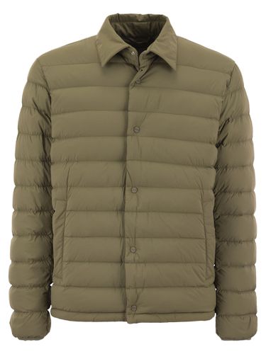 Resort Shirt Down Jacket In Light Stretch Nylon - Herno - Modalova