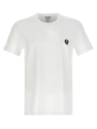 Logo Embroidered T-shirt - Dolce & Gabbana - Modalova