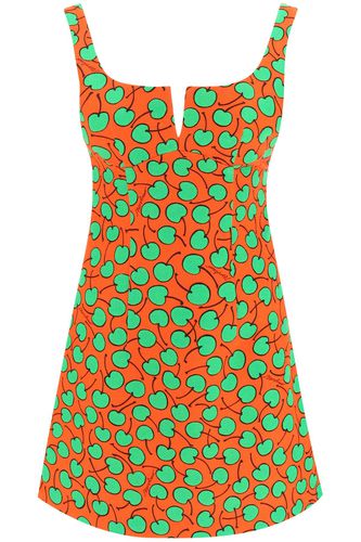 Moschino Cherry Print Short Dress - Moschino - Modalova