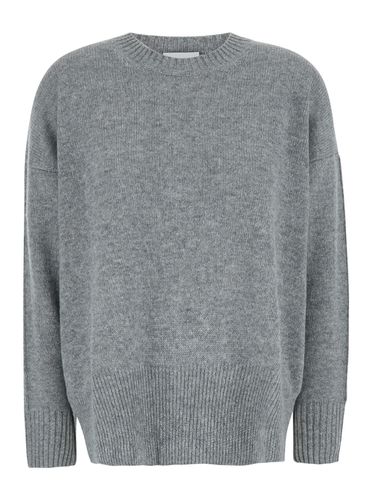 Crewneck Sweater With Dropped Shoulders In Cashmere Woman - Allude - Modalova