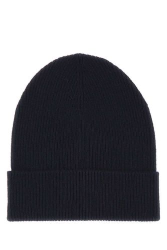 Prada Navy Blue Cashmere Beanie Hat - Prada - Modalova