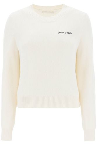 Palm Angels Sweater With Logo - Palm Angels - Modalova