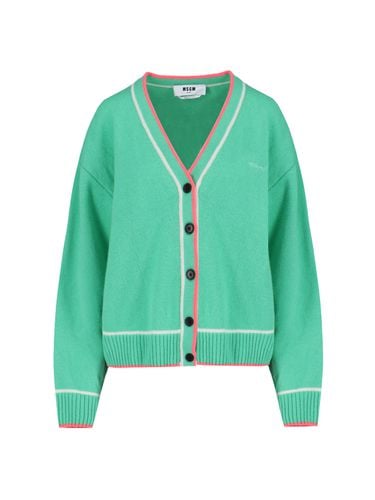 MSGM V-neck Cardigan - MSGM - Modalova