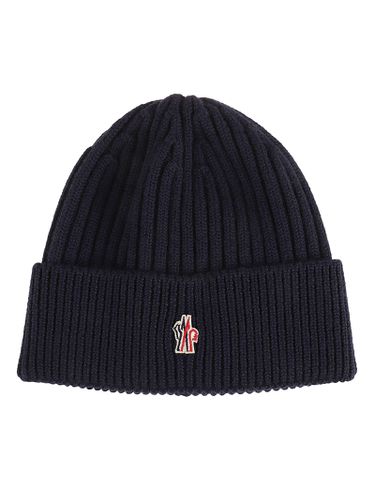 Logo Patch Ribbed Beanie - Moncler Grenoble - Modalova