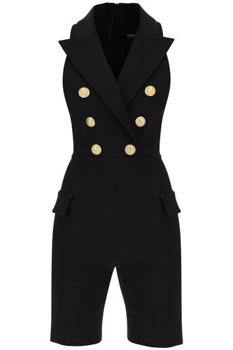 Double Breasted Blazer Playsuit - Balmain - Modalova