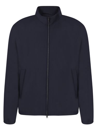 Stretch Wool Bomber Jacket - Herno - Modalova