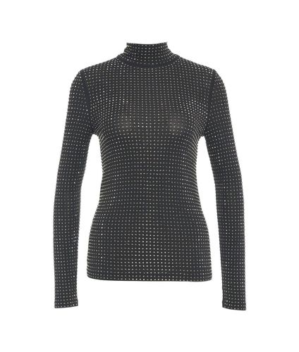 Embellished Turtleneck Knitted Top - Pinko - Modalova