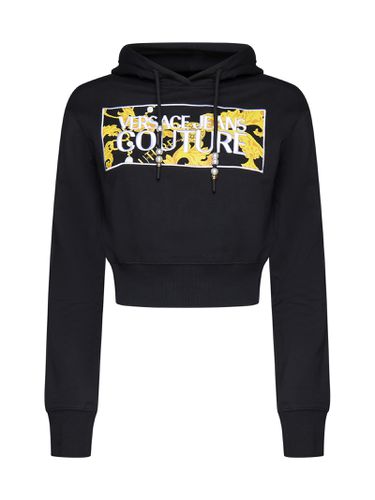 Cropped Sweatshirt With Logo - Versace Jeans Couture - Modalova