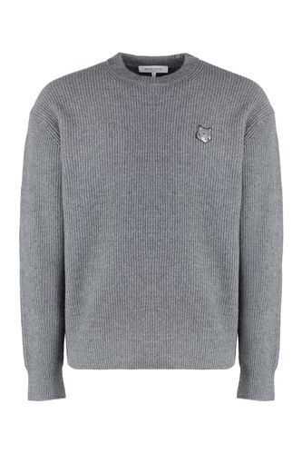 Wool-blend Crew-neck Sweater - Maison Kitsuné - Modalova