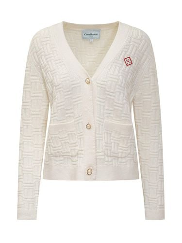 Casablanca Logo Patch Knit Cardigan - Casablanca - Modalova