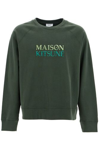 Oversized Sweatshirt With - Maison Kitsuné - Modalova