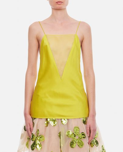 V Mesh Compact Crepe Top - Stella McCartney - Modalova