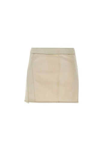 Palm Angels bull Denim Mini Skirt - Palm Angels - Modalova