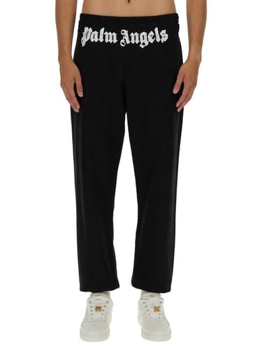 Palm Angels Jogging Pants With Logo - Palm Angels - Modalova