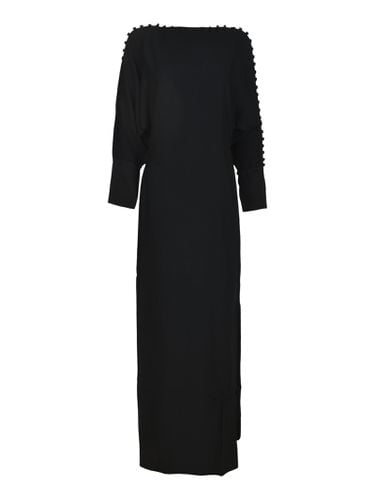 Shoulder Detail Long Dress - Taller Marmo - Modalova