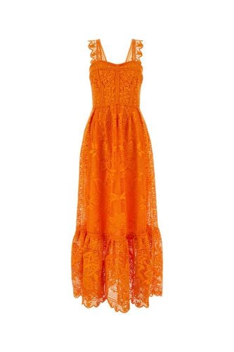 Farm Rio Orange Lace Dress - Farm Rio - Modalova