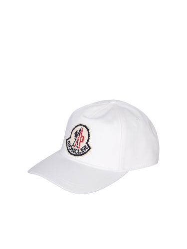 Moncler White Baseball Cap - Moncler - Modalova