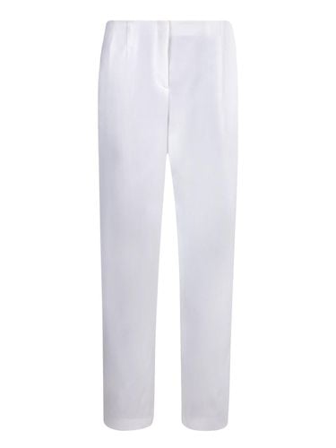 Straight Leg Pleated Trousers - Giorgio Armani - Modalova