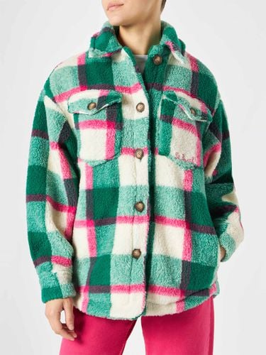 Woman Sherpa Overshirt With Tartan Pattern - MC2 Saint Barth - Modalova