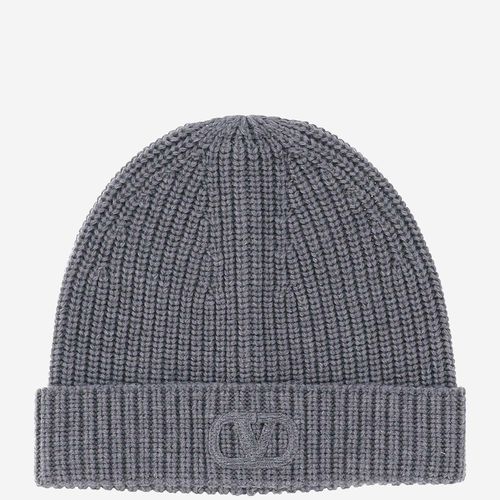 Wool Beanie With Logo - Valentino Garavani - Modalova