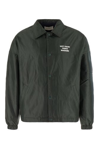 Bottle Green Polyester Jacket - Drôle de Monsieur - Modalova