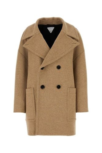 Bottega Veneta Cappuccino Wool Coat - Bottega Veneta - Modalova