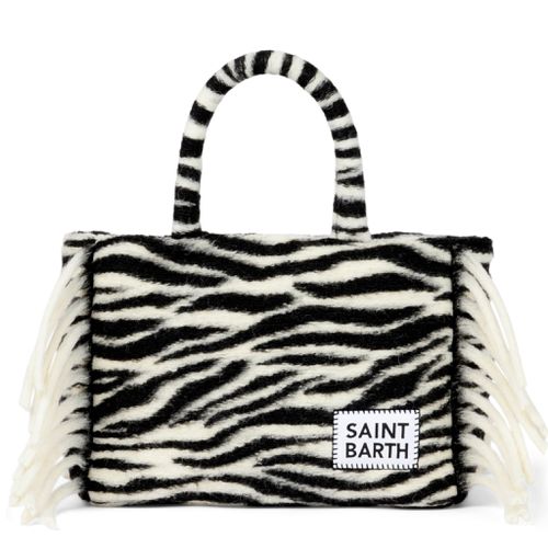 Colette Blanket Handbag With Animalier Print - MC2 Saint Barth - Modalova