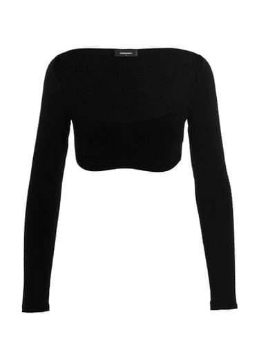 Dsquared2 Ribbed Cropped Sweater - Dsquared2 - Modalova