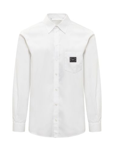 Logo Plaque Martini Shirt - Dolce & Gabbana - Modalova