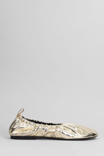 Jil Sander Gold Leather Ballerinas - Jil Sander - Modalova