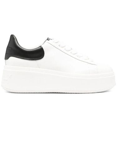 Ash White Moby Leather Sneakers - Ash - Modalova