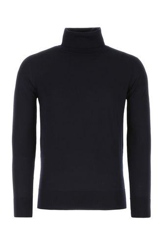 Midnight Blue Wool Sweater - Loro Piana - Modalova