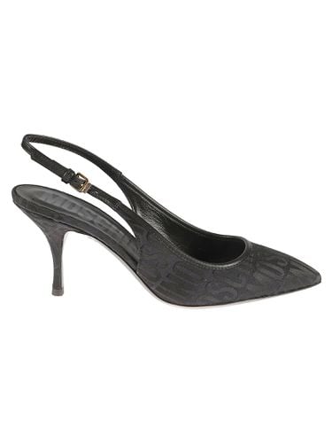 Logo Monogram Backstrap Pumps - Moschino - Modalova